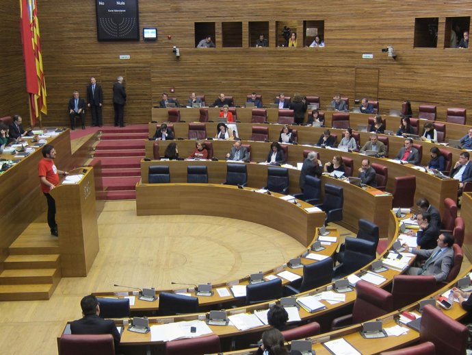 Blanco (EUPV) interviene en el pleno de las Corts