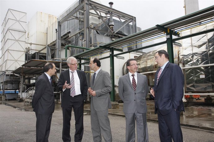 Diego en Solvay con motivo de la firma del convenio sobre FP dual