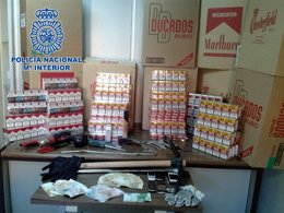 Tabaco recuperado en operativo en A Coruña, Lugo y Madrid