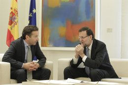Jeroen Dijsselbloem y  Mariano Rajoy