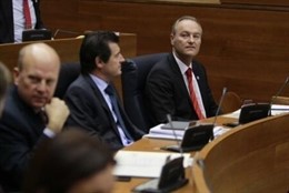 Alberto Fabra en las Corts Valencianes 