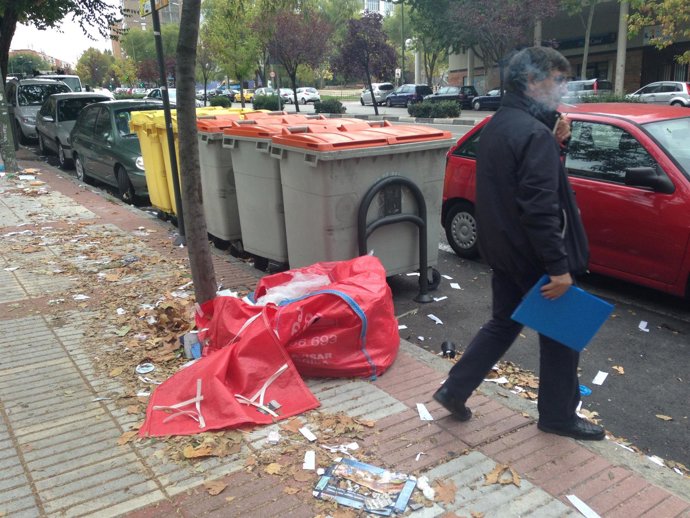 Huelga de basuras en Madrid