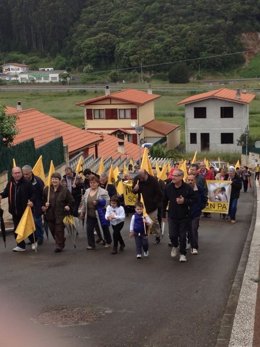 Protesta de AMA en Argoños