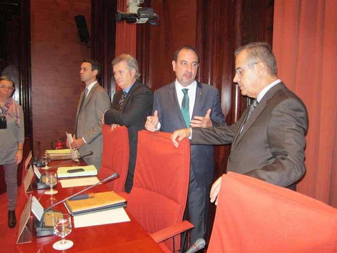 Celestino Corbacho, Ramon Espadaler, Josep Martínez y Manel Prat