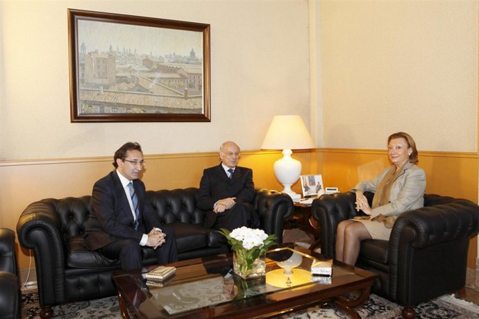 José Luis Saz, José Luis Aguirre y Luisa Fernanda Rudi.