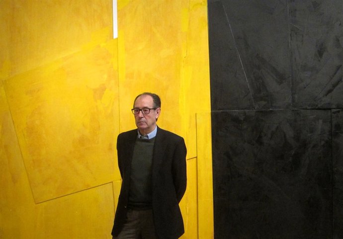 El pintor Rafael Canogar en el IVAM