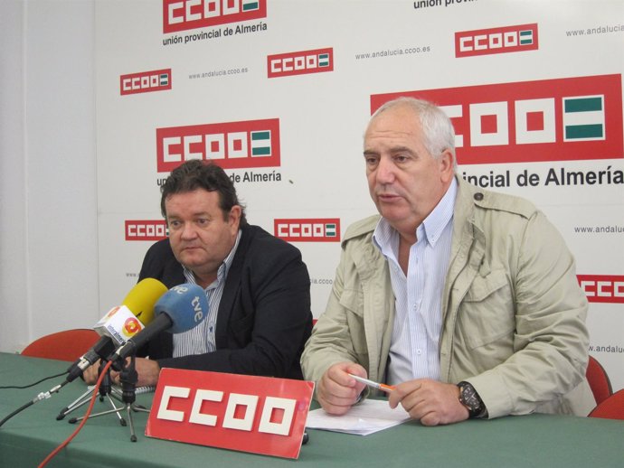 Pallarés y Carbonero en rueda de prensa en Almería