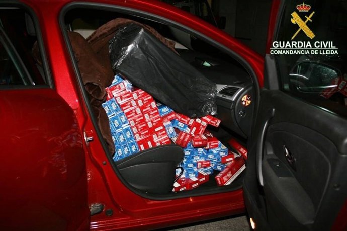 La Guardia Civil se ha incautado de 8.250 cajetillas de tabaco de contrabando
