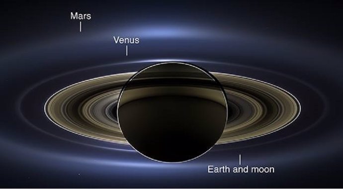 Saturno captado por Cassini