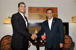 Ollanta Humala y Rafael Correa