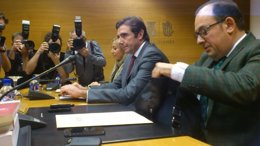 Moreno en su comparecencia en la Comisión de RTVV de las Corts