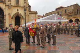 Jura de bandera en Oviedo. 