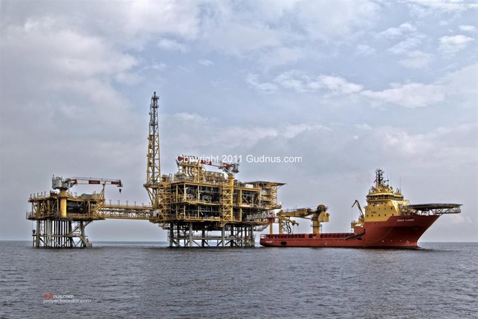 Plataforma de Gas Castor, frente a Vinaroz (Castellón)