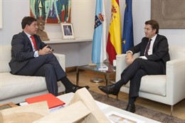 Alberto Núñez Feijóo y José Ramón Gómez Besteiro