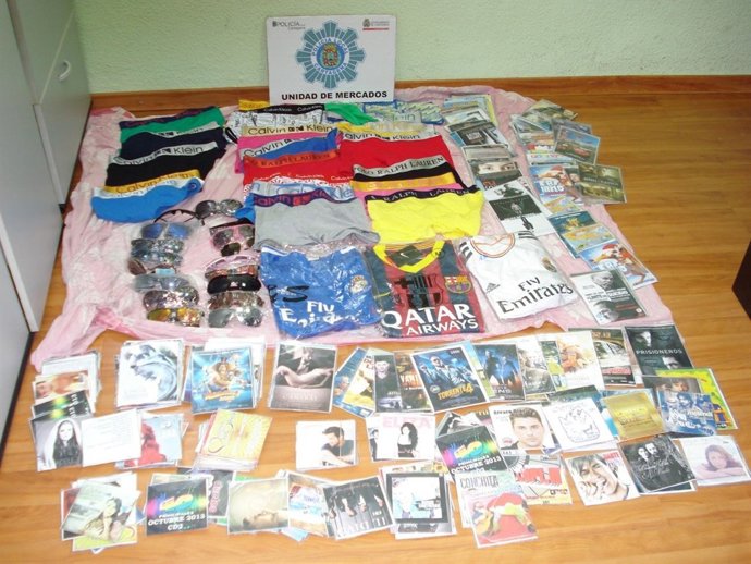 La Policía Local de Cartagena decomisa más de ocho mil falsificaciones 