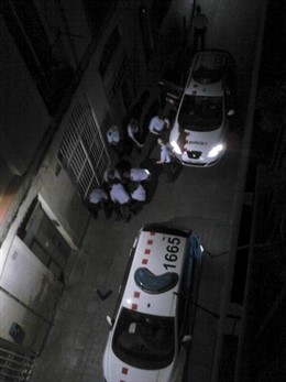 Una de las 16 fotos en el Raval recuperadas del móvil de la ciudadana francesa