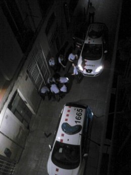 Una de las 16 fotos en el Raval recuperadas del móvil de la ciudadana francesa