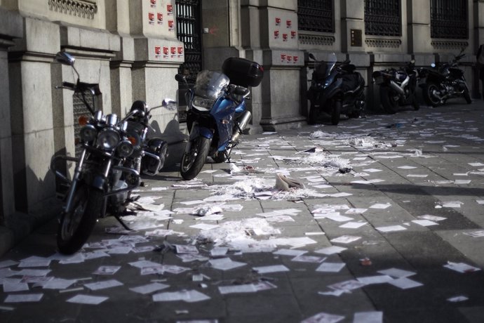 Huelga de limpieza en Madrid - basura