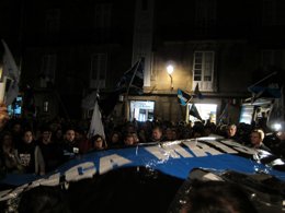 Concentración de Nunca Máis en Santiago de Compostela