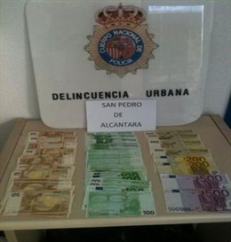 Dinero robado a un feriante recuperado por la Policía Nacional en Marbella