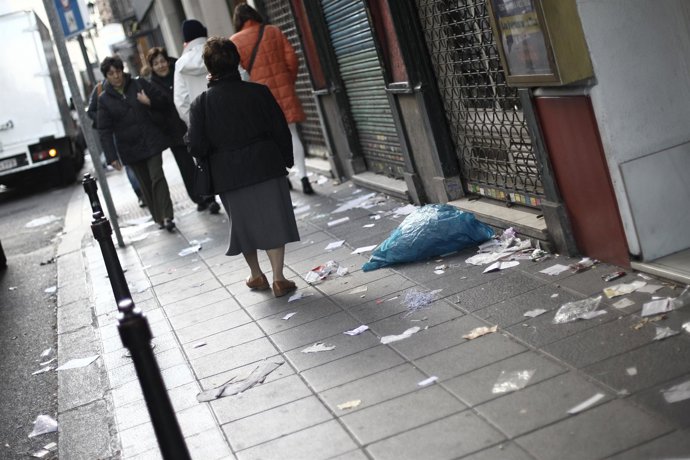 Huelga de limpieza en Madrid - basura