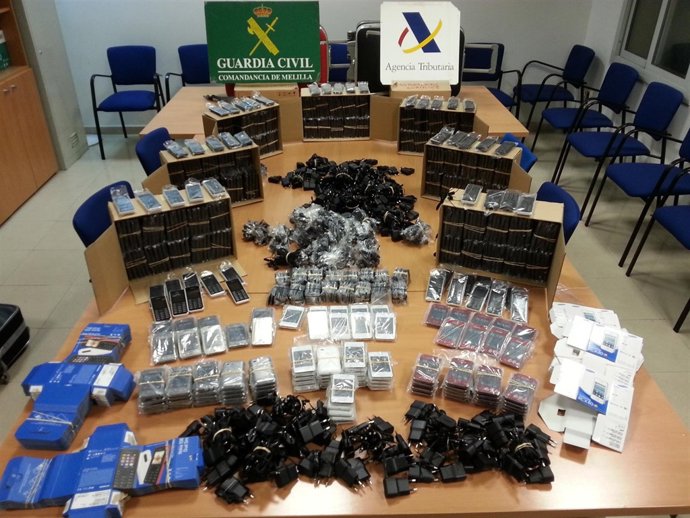 Los teléfonos móviles recuperados