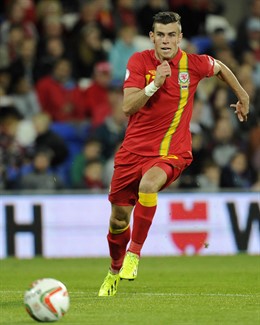 Gareth Bale con la selección de Gales