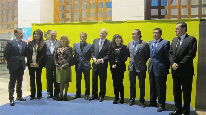 Representantes de los patronos del Festival de Cine de Huelva