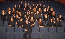 Coro juvenil del Orfeón Pamplonés.