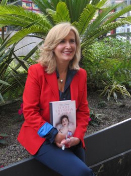 Nieves Herrero, este martes en la cuesta de la camelia de Santiago