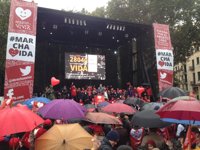 Miles de personas marchan en Madrid a favor de la vida para pedir al Gobierno que derogue la ley
