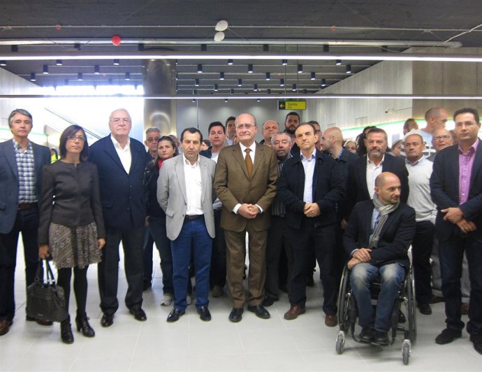 De la Torre y Rodríguez visitan la estación del metro de Ciudad de la Justicia