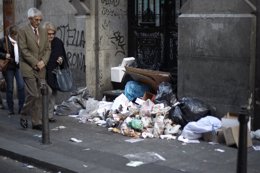 Huelga de limpieza en Madrid - basura