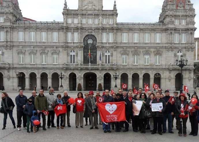 Concentración antiabortista en A Coruña