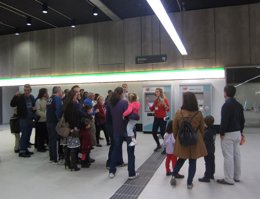 Jornada de puertas abiertas en la estación del metro de Ciudad de la Justicia