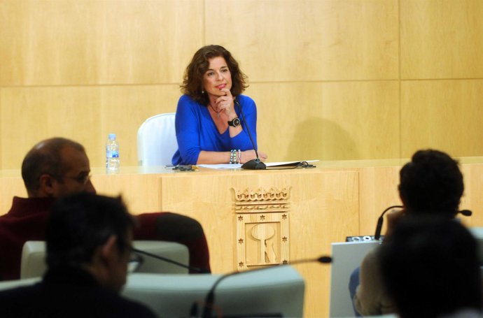 Ana Botella, durante la rueda de prensa                