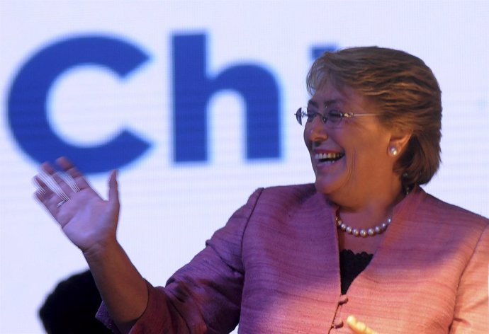 Candidata a la presidencia de Chile, Michelle Bachelet