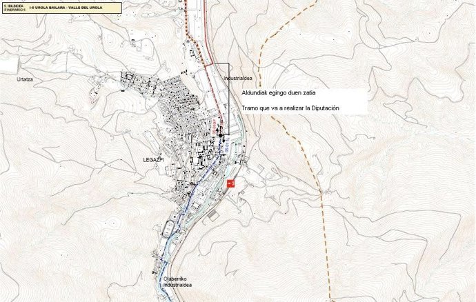 Nuevo tramo de bidegorri entre Urretxu y Legazpi