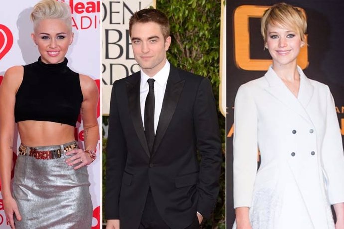 Miley Cyrus, Robert Pattinson, Jennifer Lewrence