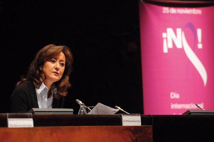 Dolores Navarro durante su intervención en las jornadas