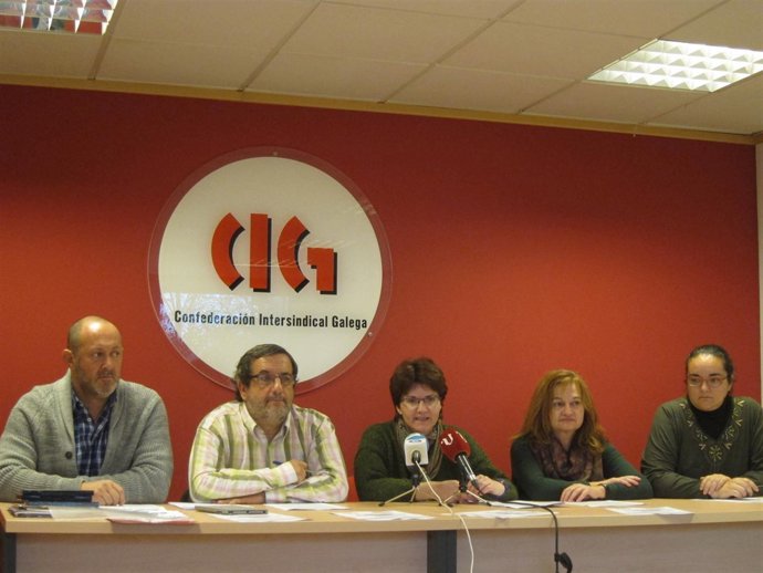 Rueda de prensa sobre huelga sanidad en Galicia