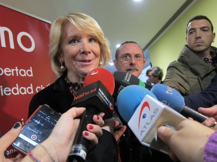 La presidenta del PP de Madrid, Esperanza Aguirre