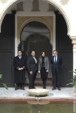Miembros del Gobierno de Qatar en Granada