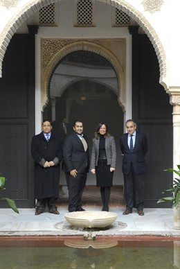 Miembros del Gobierno de Qatar en Granada