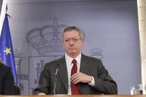Gallardón en el Consejo de ministros 