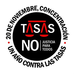 Cartel de No a las tassas judiciales
