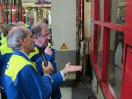 Herrera visita la planta de Michelin en Valladolid en su 40 aniversario
