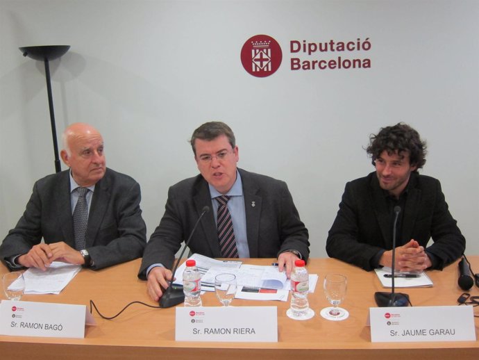 R.Bagó (Serhs), R.Riera (Diputación de Barcelona) y J.Garau (Gaps)
