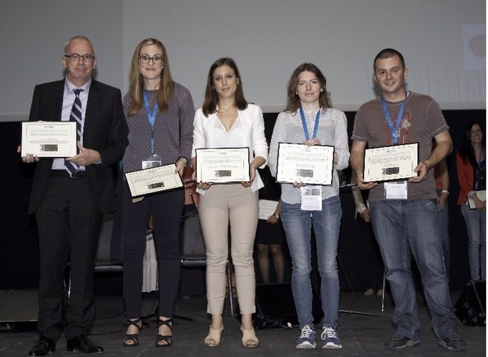 Los cinco galardonados con las becas