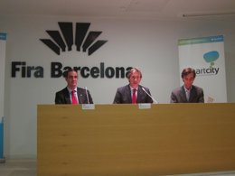 Antoni Vives (Ayto.Barcelona), I.De la Serna (Reci), F.Araujo (Ayto.Oporto)